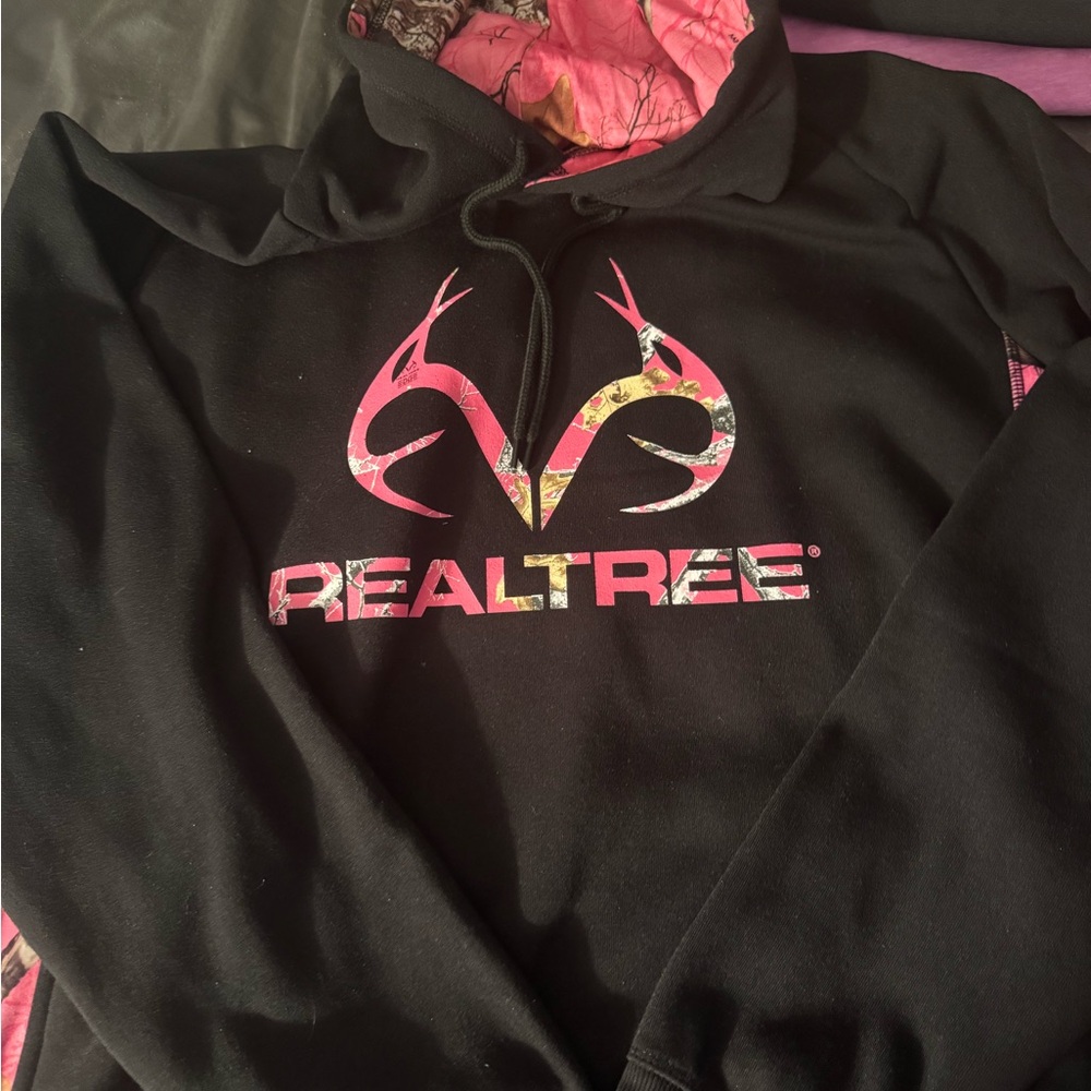 Realtree Black and Red Camouflage Hoodie